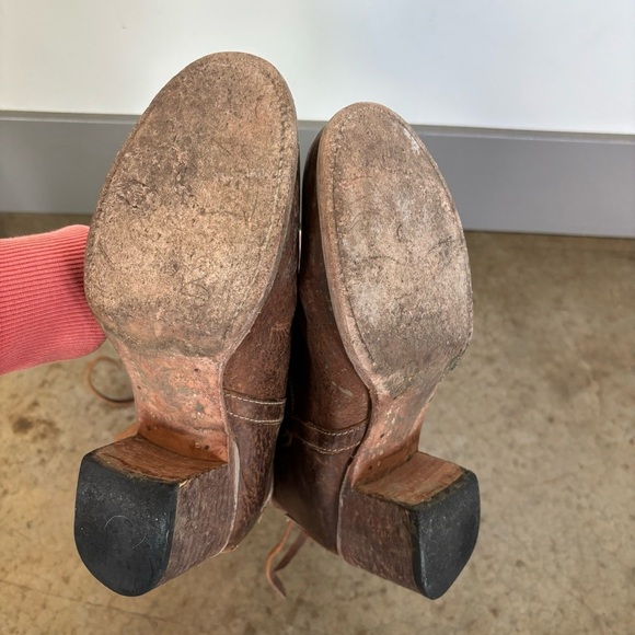 Brown Leather Knee-High Boots - Picture 12 of 14